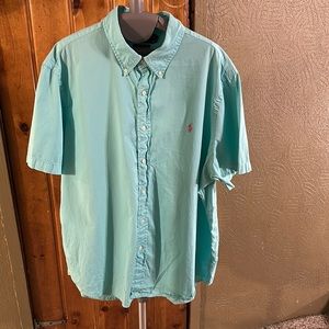 Ralph Lauren Button Up Short Sleeve (Feather Weight Twill) Size:XXL TTG